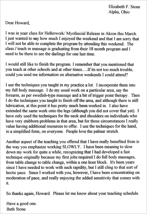 General testimonial letter